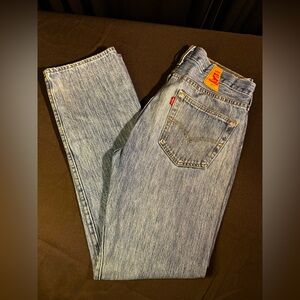Levi’s Men's 501 Light Blue Straight Jeans 33 x 32